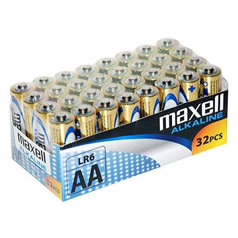 Maxell Pila Alcalina AA LR06 Pack 32 PilaS